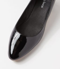 OLEDIA DF BLACK PATENT LEATHER