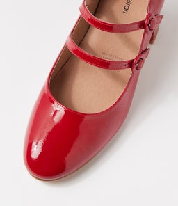 RAID DF DEEP RED PATENT LEATHER