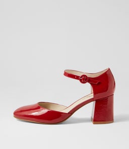 READI DF DEEP RED PATENT LEATHER