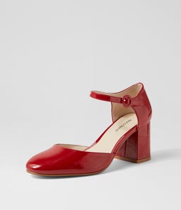 READI DF DEEP RED PATENT LEATHER