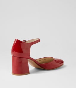 READI DF DEEP RED PATENT LEATHER
