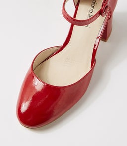 READI DF DEEP RED PATENT LEATHER