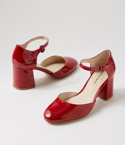 READI DF DEEP RED PATENT LEATHER