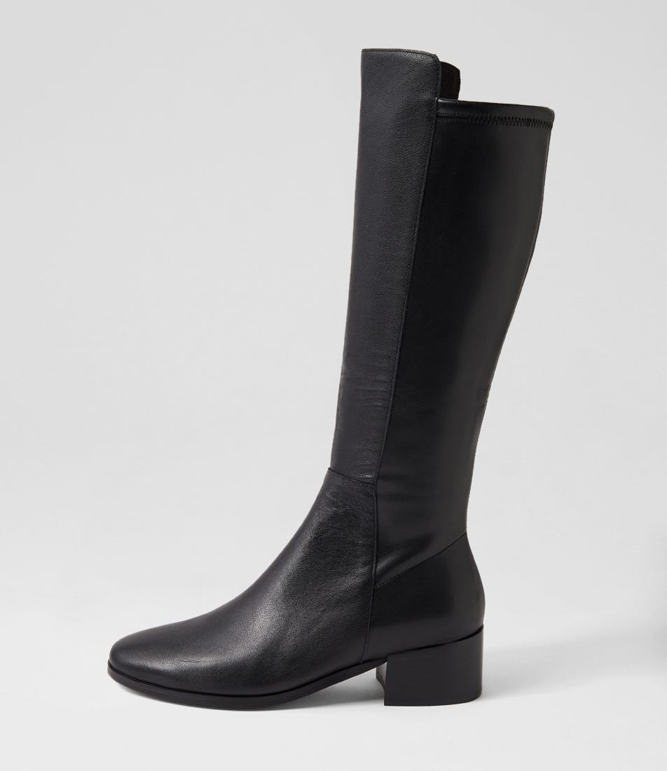 Simsin Df Black Leather Stretch Smooth