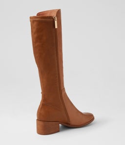 SIMSIN DF TAN LEATHER STRETCH SMOOTH