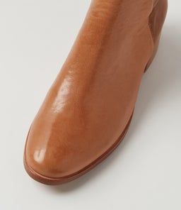 SIMSIN DF TAN LEATHER STRETCH SMOOTH