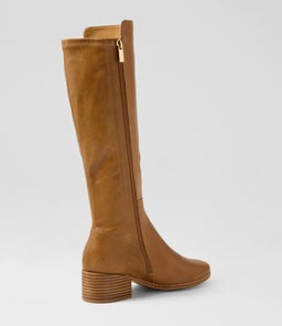 SIMSIN DF MID TAN LEATHER STRETCH SMOOTH