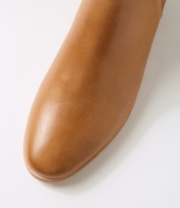 SIMSIN DF MID TAN LEATHER STRETCH SMOOTH