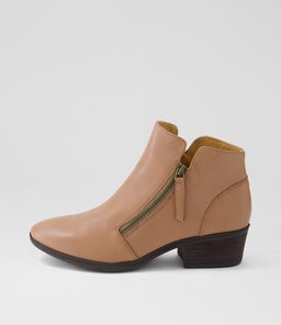 ZONER DF MID TAN DK BROWN HEEL LEATHER