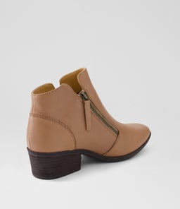 ZONER DF MID TAN DK BROWN HEEL LEATHER