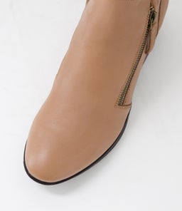 ZONER DF MID TAN DK BROWN HEEL LEATHER