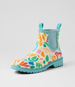 SPLASHY DF BOTANICAL BLUE GUMBOOT