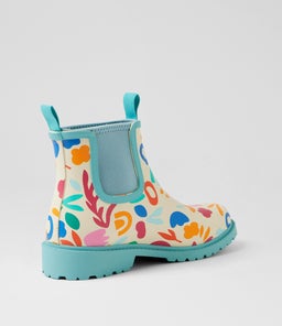 SPLASHY DF BOTANICAL BLUE GUMBOOT