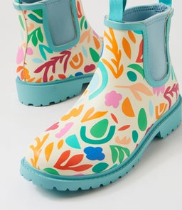 SPLASHY DF BOTANICAL BLUE GUMBOOT