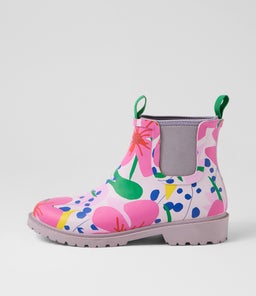 Splashy Floral Gumboot Ankle Boots Splashy Floral Gumboot Ankle Boots