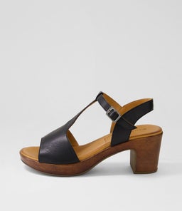 BEEZI DF BLACK LEATHER