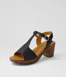 BEEZI DF BLACK LEATHER