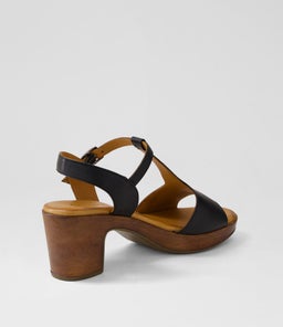 BEEZI DF BLACK LEATHER