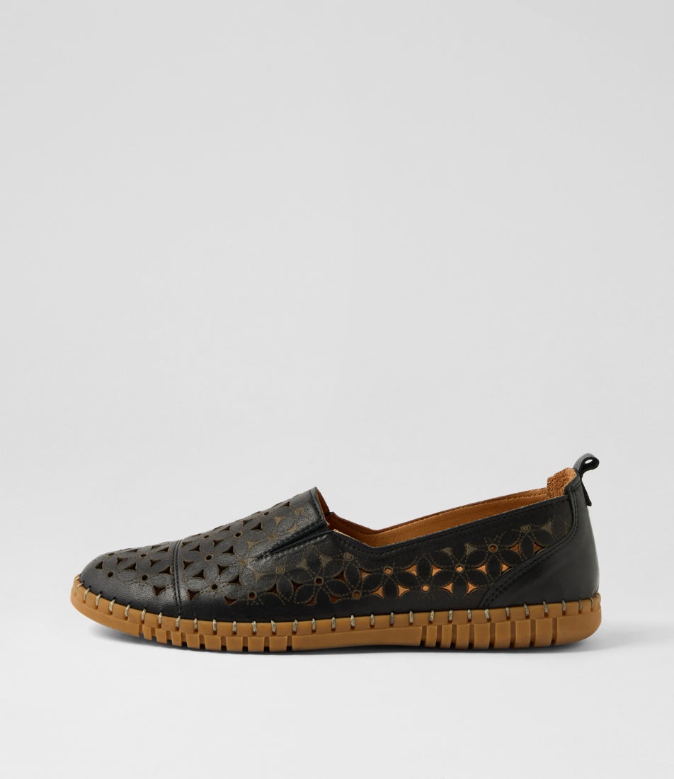 Bondie Black Leather Loafers Bondie Black Leather Loafers
