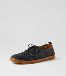 CORTS DF NAVY TAN LEATHER