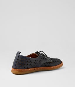 CORTS DF NAVY TAN LEATHER