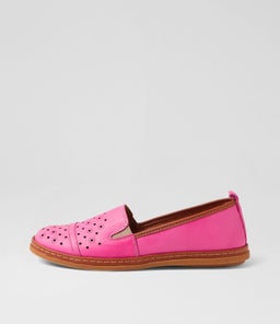 CICKY DF FUCHSIA TAN LEATHER
