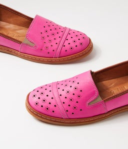 CICKY DF FUCHSIA TAN LEATHER