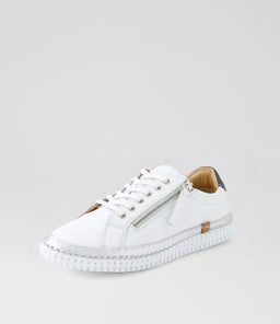JAYDES DF WHITE NAVY LEATHER