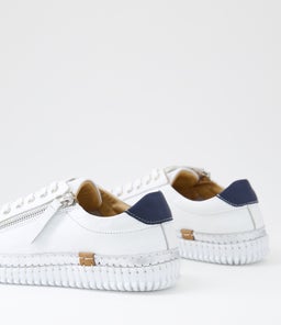 JAYDES DF WHITE NAVY LEATHER
