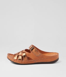 NIAMO DF TAN BRONZE LEATHER