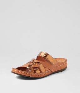 NIAMO DF TAN BRONZE LEATHER