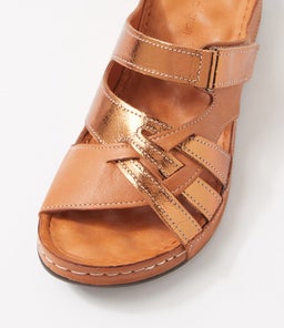 NIAMO DF TAN BRONZE LEATHER