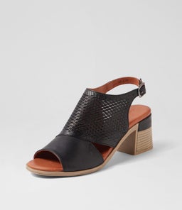 UELA DF BLACK LEATHER