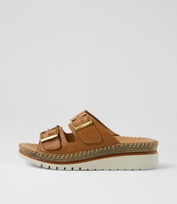 Isree Tan Leather Sandals Isree Tan Leather Sandals