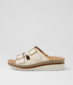 Isree Cream Leather Sandals Isree Cream Leather Sandals