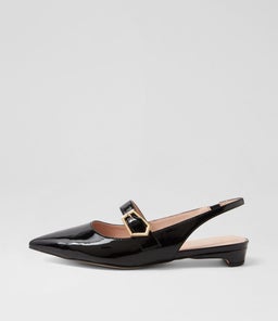DEANIE DF BLACK PATENT LEATHER