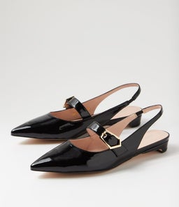 DEANIE DF BLACK PATENT LEATHER
