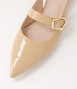 DEANIE DF NUDE PATENT LEATHER