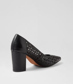 SOSAY DF BLACK LEATHER