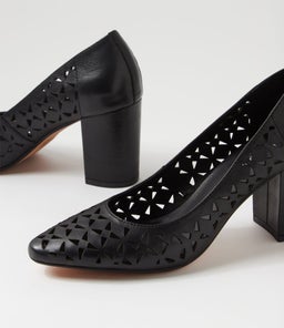 SOSAY DF BLACK LEATHER
