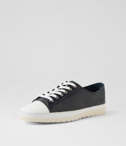 AMITTA DF WHITE NAVY SHRUNKEN LEATHER