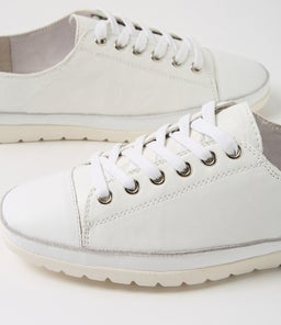 AMITTA DF WHITE WHITE SHRUNKEN LEATHER