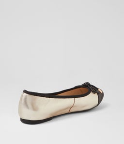 KATTI DF BLACK PALE GOLD LEATHER