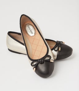 KATTI DF BLACK PALE GOLD LEATHER