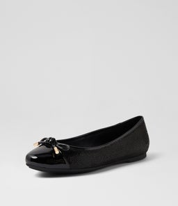 KATTI DF BLACK BLACK SPECKLE PATENT LEATHER