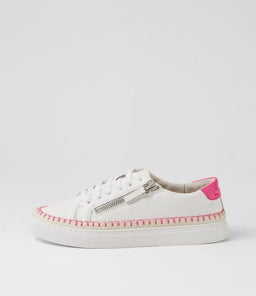 TOLDU DF WHITE FUCHSIA LEATHER PATENT