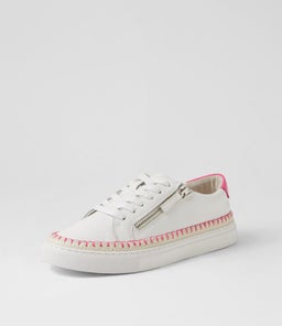 TOLDU DF WHITE FUCHSIA LEATHER PATENT