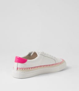 TOLDU DF WHITE FUCHSIA LEATHER PATENT