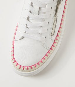 TOLDU DF WHITE FUCHSIA LEATHER PATENT