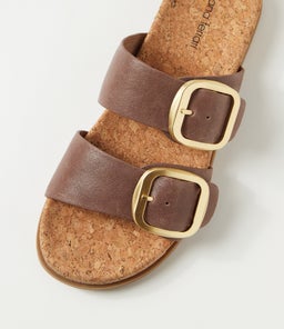 NAESTO DF TAUPE CORK SOLE LEATHER
